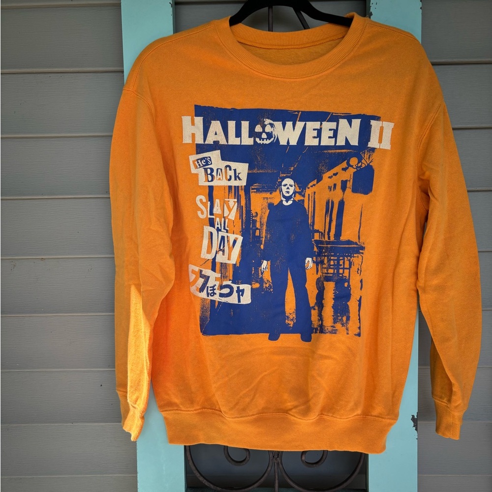 Halloween II orange Michael Myers sweater 🔪🎃 Horror Fans